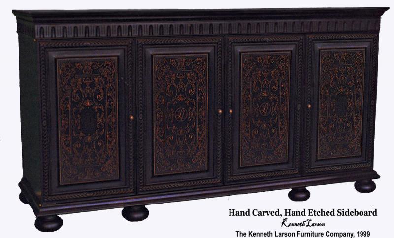 Etched Sideboard 1498